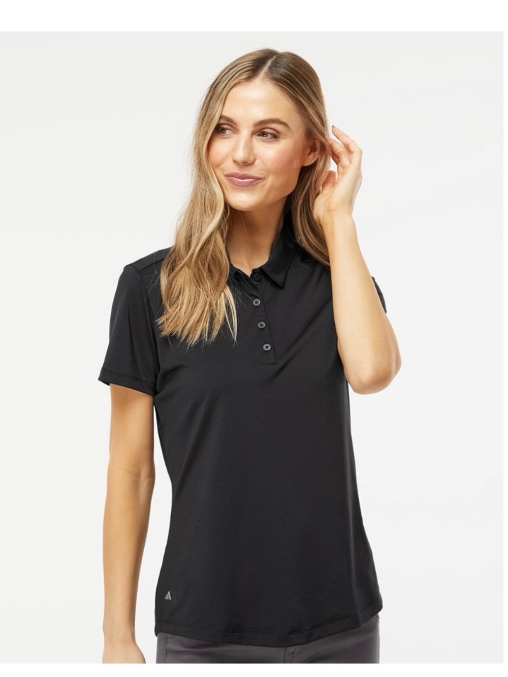 Adidas Primegreen Women’s Black Golf Polo